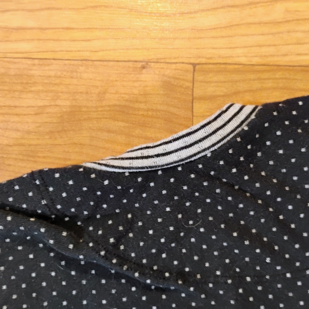 Maurices Women's Size Medium Black/White Patterned Strappy Tank Top Pockets - Picture 3 of 16